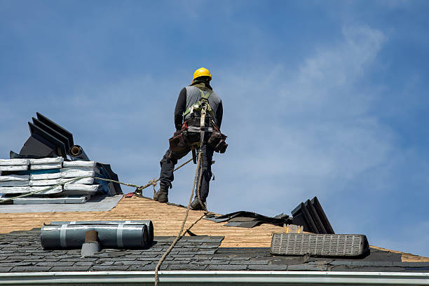 Professional Gutter Installation technician working in Nucla, CO